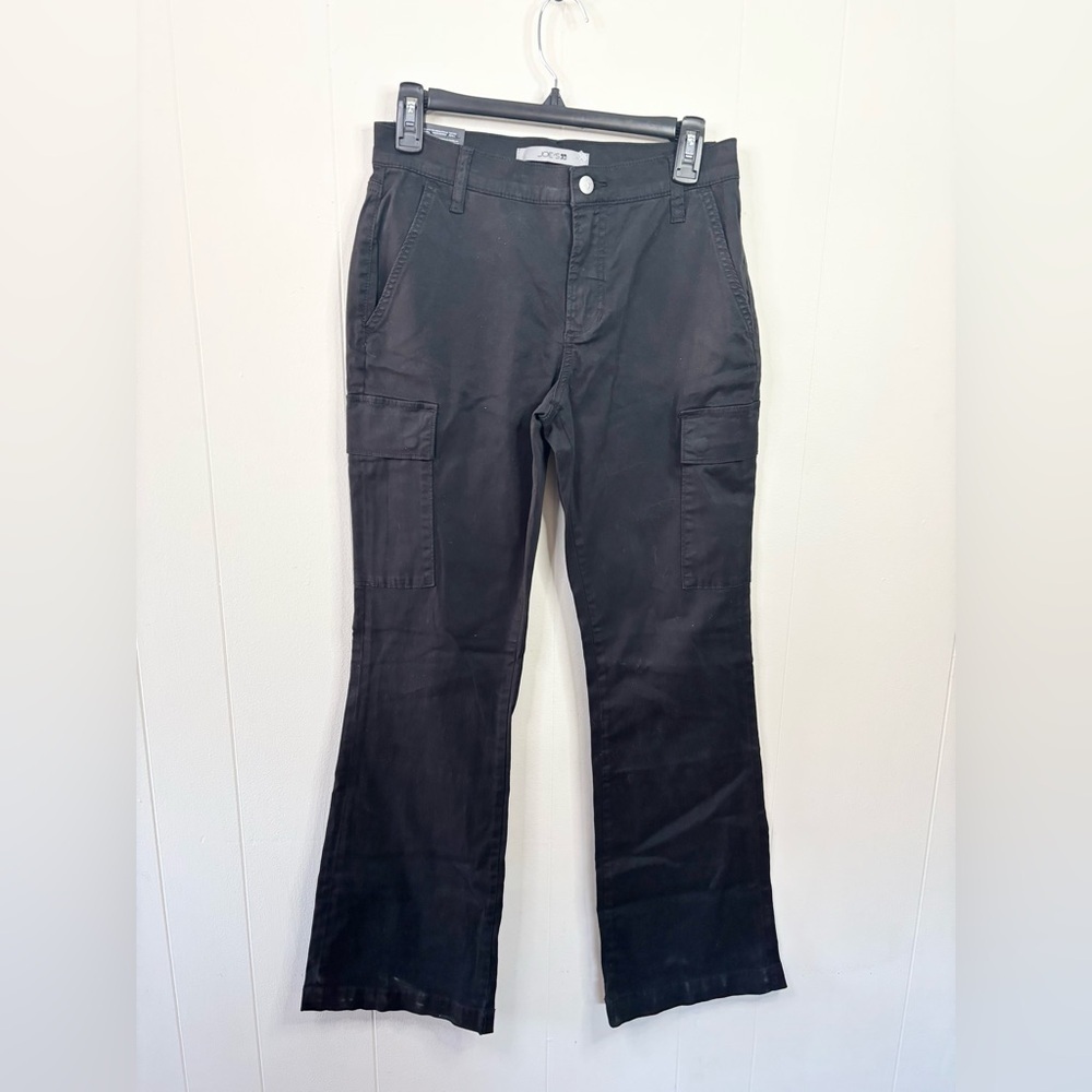 Joe's Jeans black flare cargo pants size 27 new